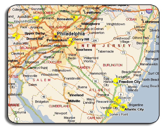 map of new jersey cities