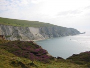 The Isle of Wight coastline, just off Osbourne House.