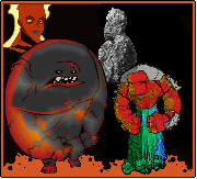 a field artist representation of the Magma-Men creatures