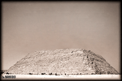 The Great Pyramid construction c. 2566 b.c.
