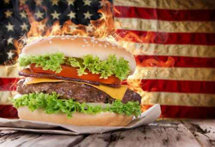 Hamburger with American flag Lukas Gojda Fotolia large.jpg