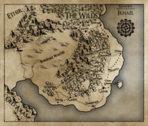 Map of the Surface Kingdom of Ikhael